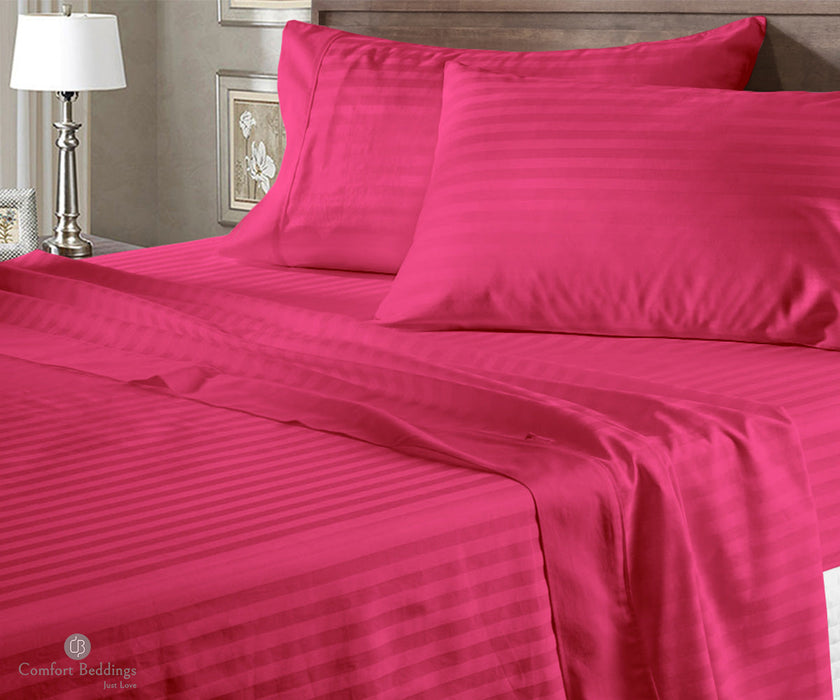 hot pink flat bed sheets