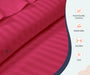 Hot Pink Stripe Fitted Bed Sheet - Comfort Beddings