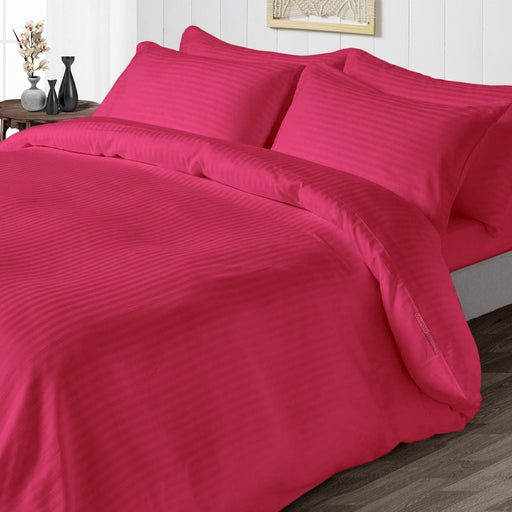 Hot pink Striped Duvet Cover - Comfort Beddings