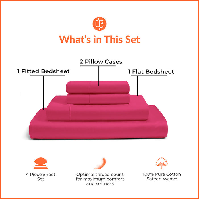 Hot Pink Bedsheet Set