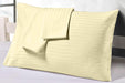 Ivory stripe pillow covers