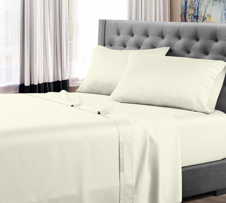 ivory bed sheet set