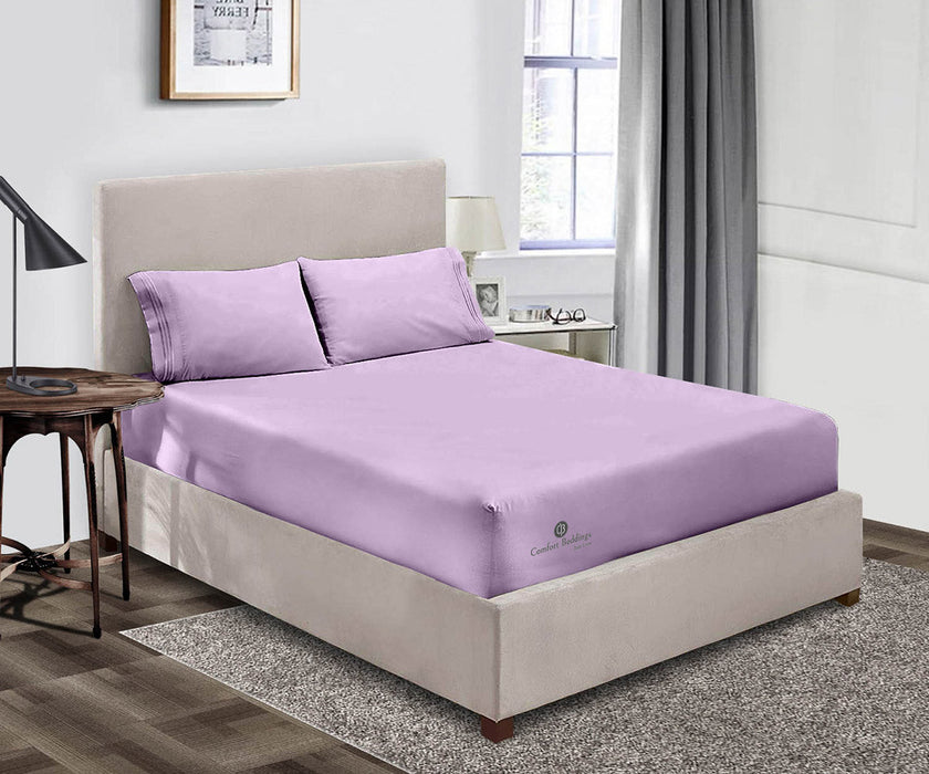 Lilac Fitted Bed Sheet