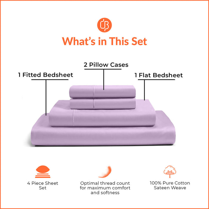 Lilac Bedsheet Set