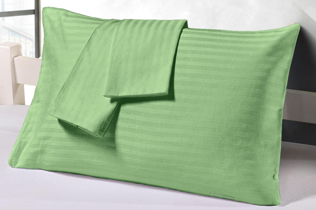 Moss Stripe pillow covers