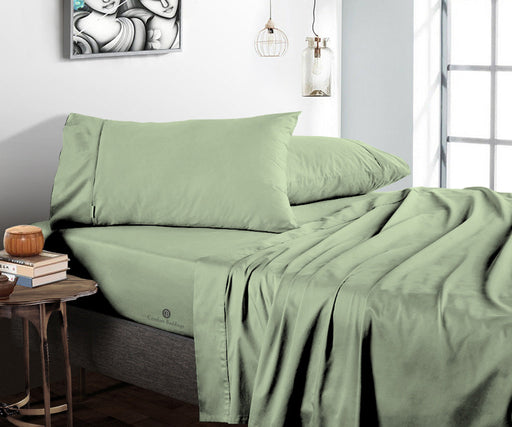 moss flat bed sheets