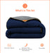 Navy blue reversible comforter