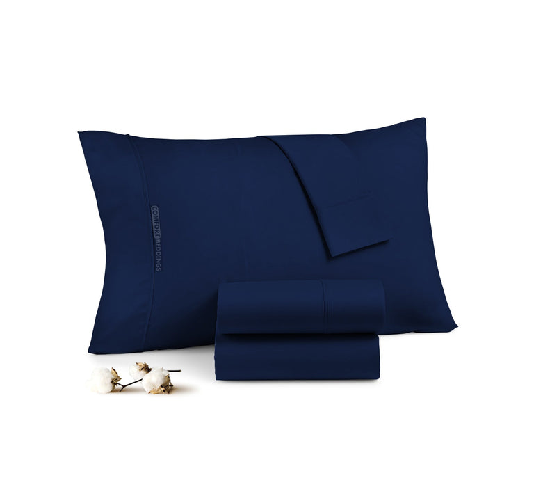 navy blue pillow cases
