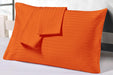 Orange Stripe pillow cases