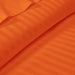 300 TC Orange Striped Duvet Cover Set