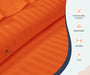 Orange Stripe Fitted Bed Sheet - Comfort Beddings