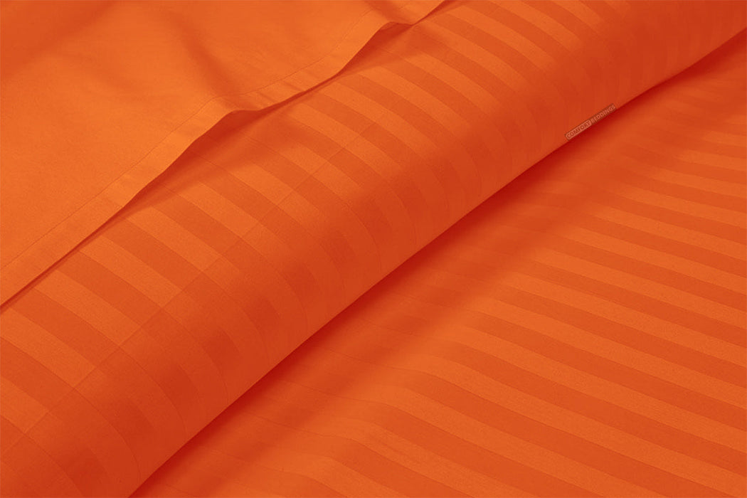 300 TC Orange Striped Sheet Set