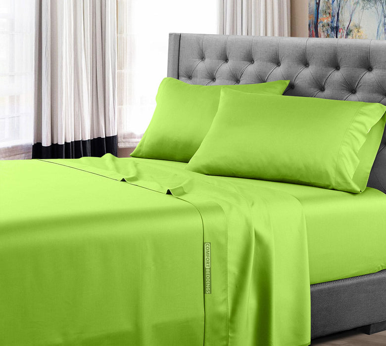 Cotton Parrot Green Bed Sheet Set