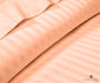 peach stripe flat sheets