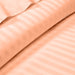 Peach Striped Duvet Cover Set - 300 TC