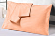  Peach Stripe pillow cases