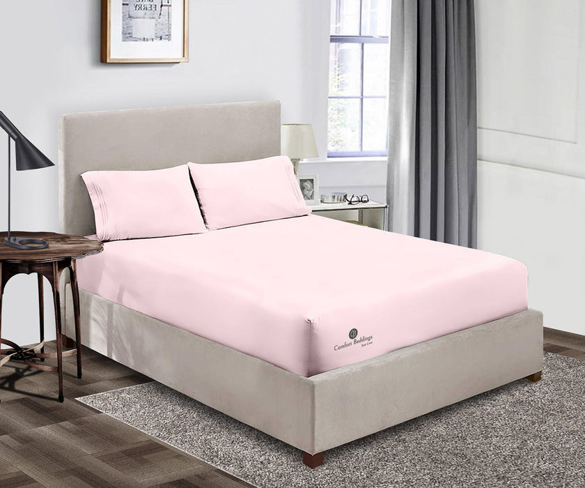 Pink Fitted Bed Sheet