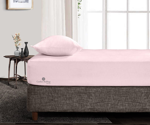 Pink Fitted Bed Sheet - Comfort Beddings
