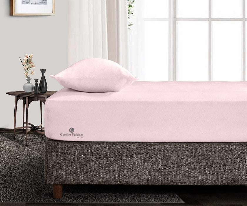Pink Fitted Bed Sheet