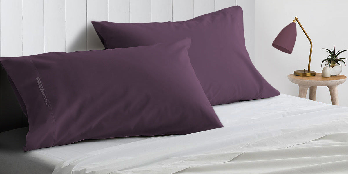 Plum pillow covers Comfort Beddings