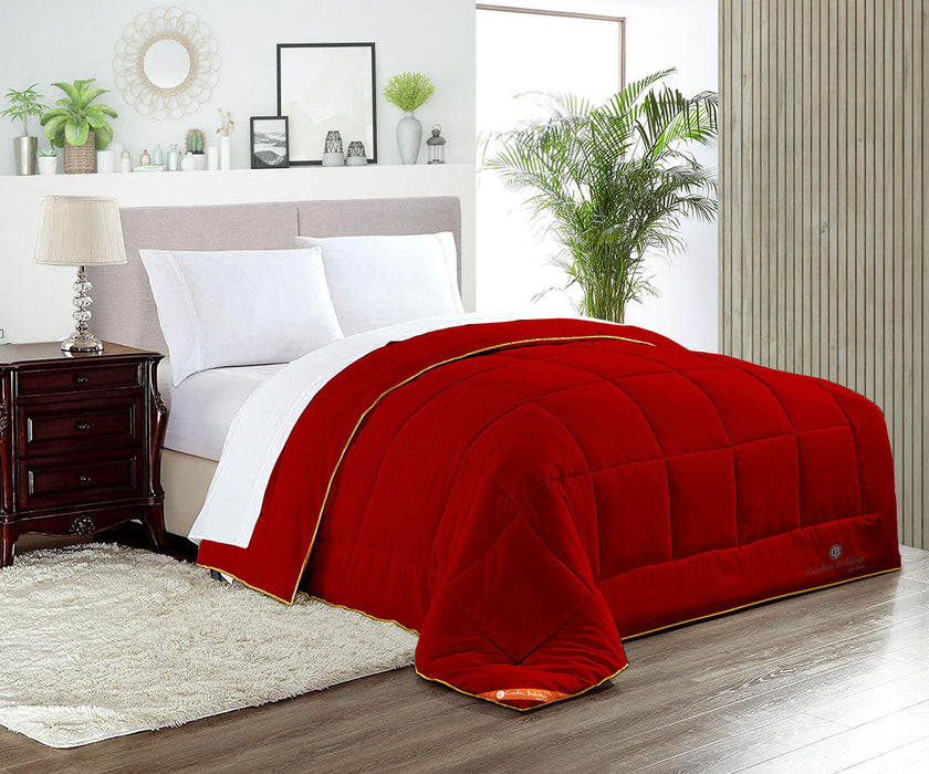 Blood red comforter