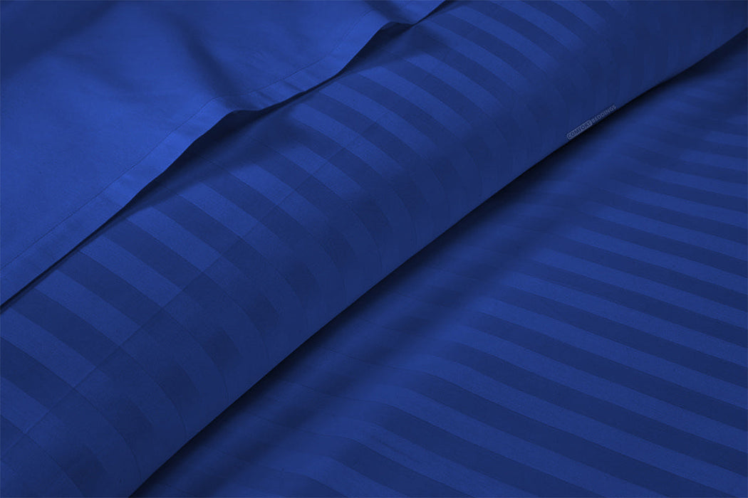  Blue Striped bed sheet set