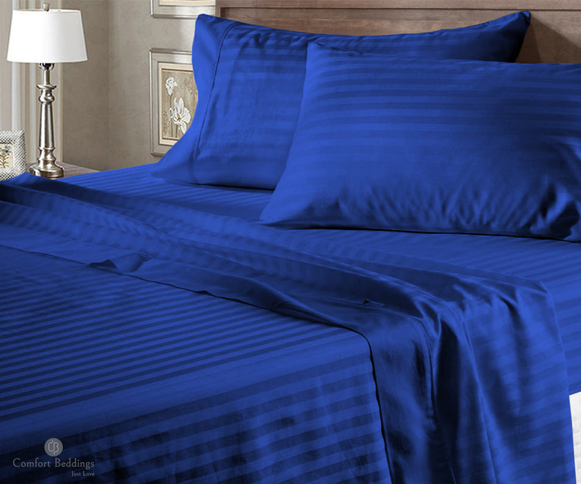 royal blue flat bed sheets