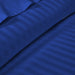 Luxurious Royal Blue Striped Duvet Cover - 300 TC