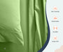 Sage Pack Of 3 Flat Bedsheet - Comfort Beddings