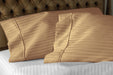 Luxury Taupe Stripe pillow cases