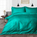 Turquoise Green Striped Duvet Cover