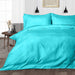 Turquoise Blue Striped Duvet Cover - Comfort Beddings