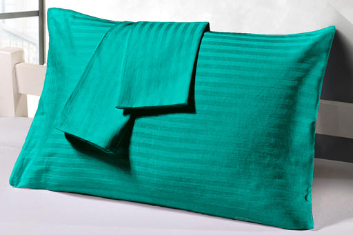 Turquoise Green Stripe pillow cases