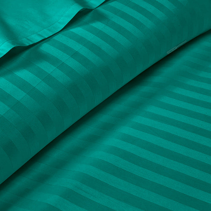 Turquoise Green Striped Duvet Cover - Comfort Beddings
