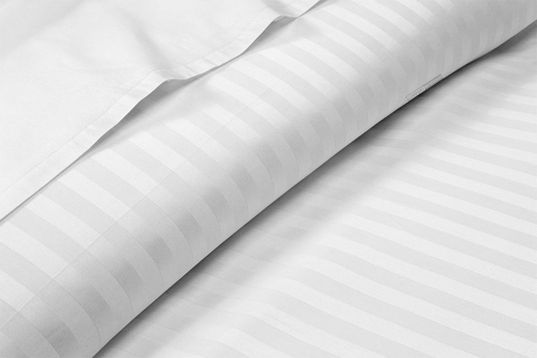 White stripe pillowcase
