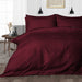 Wine Striped Duvet Cover