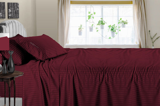 Top Rated Wine Stripe Sheet Set