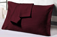 Wine Stripe pillow covers