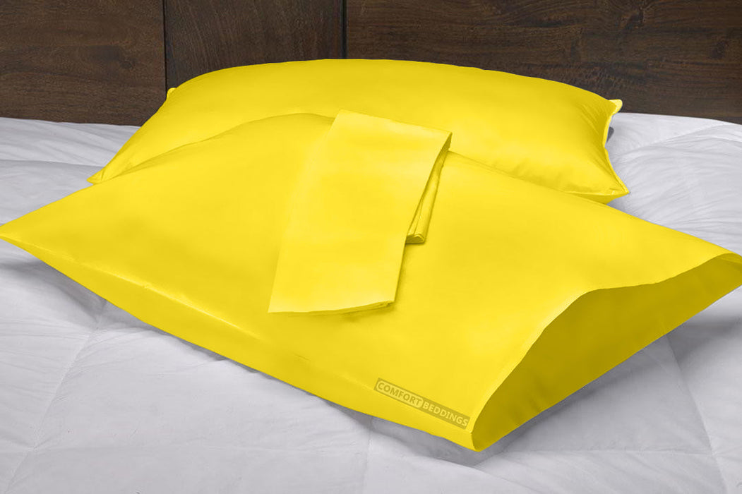 Yellow pillow covers