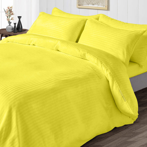 Yellow Stripe Duvet Cover - Comfort Beddings