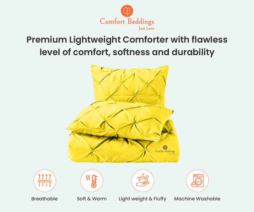 Yellow Pinched comforter