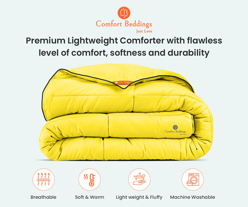 Yellow comforter