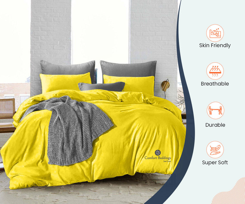 Yellow Duvet Cover - Comfort Beddings