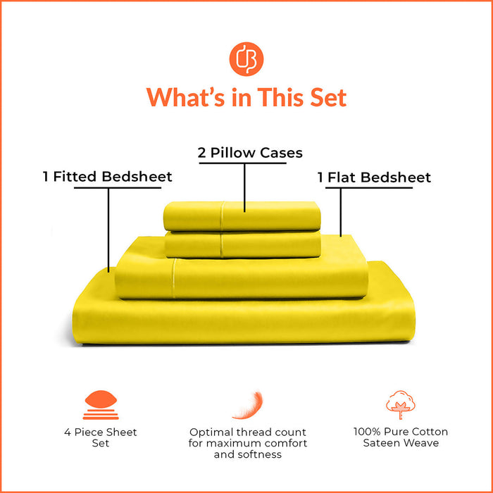 Yellow Bedsheet Set