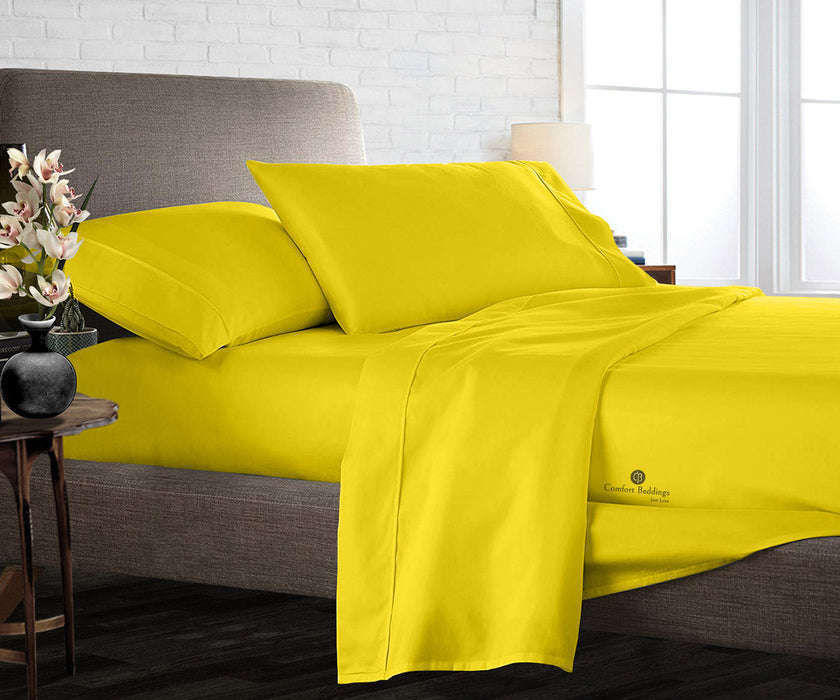 yellow flat sheets