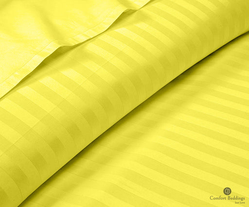 yellow stripe flat sheets