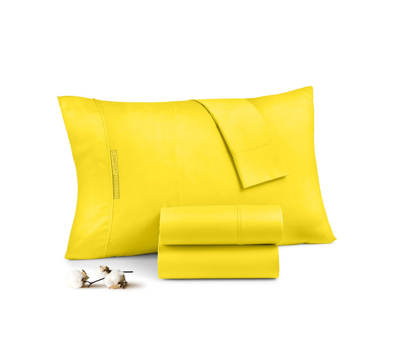 600 TC soft Yellow pillow cases