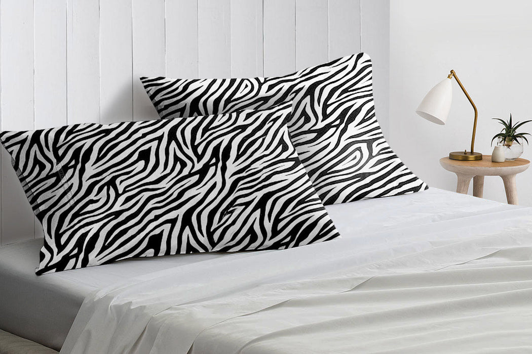Zebra print pillow cases - 800TC