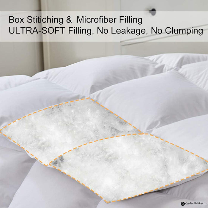 Black and white reversible comforter - Comfort Beddings