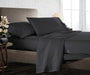 Dark Grey Pack Of 3 Flat Bedsheet With 6 Pillow Covers - Comfort Beddings